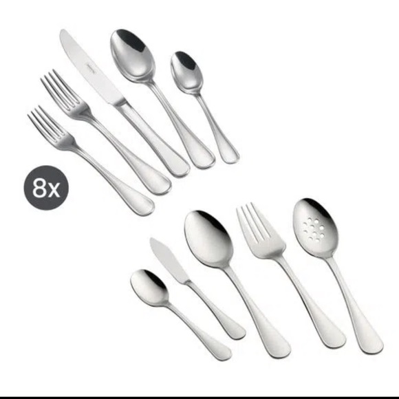 Tramontina Classic 45-Piece 18/10 Stainless Steel Flatware Set - Picture 2 of 8